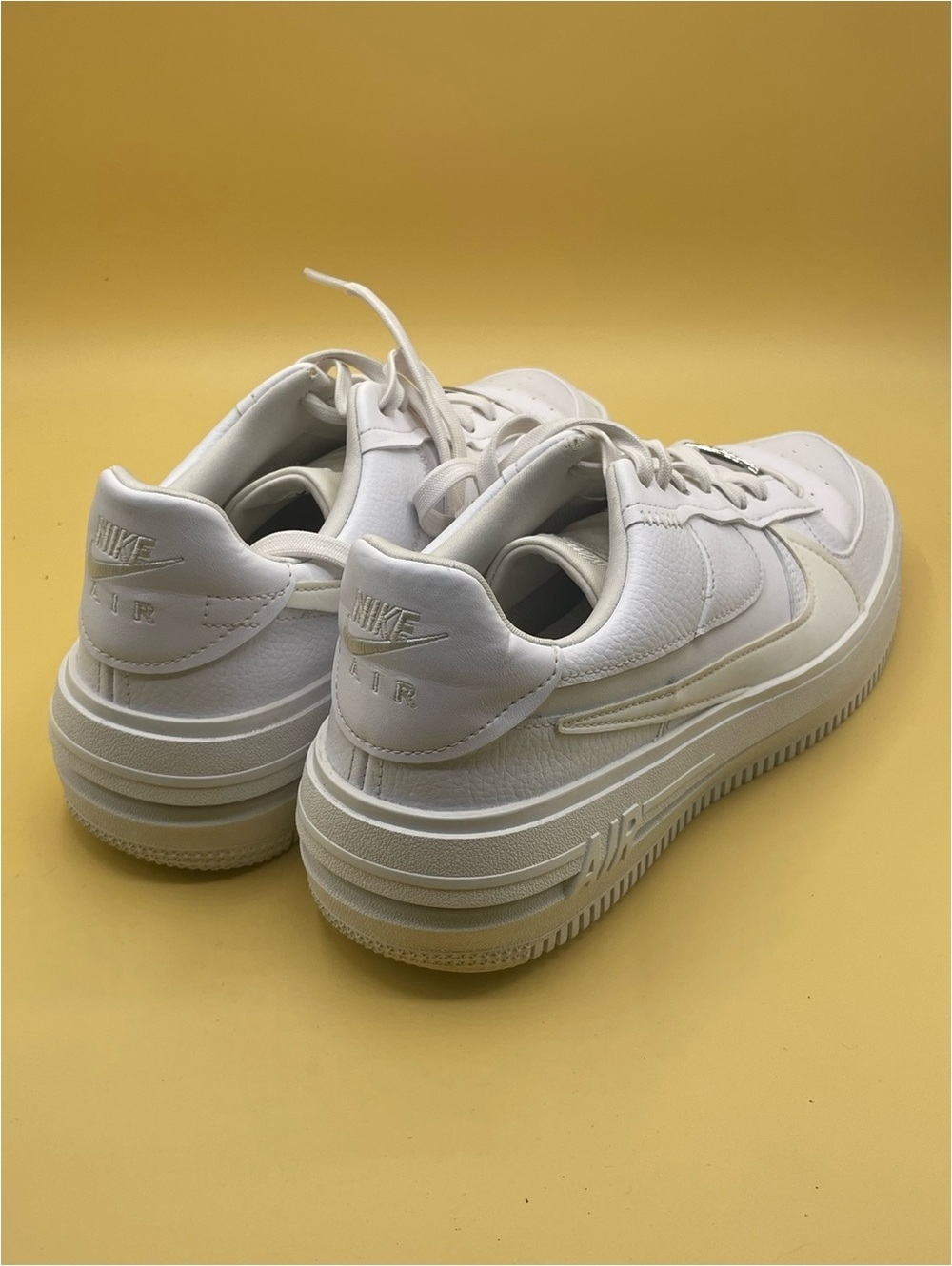 Nike Air Force 1 PLT.AF.ORM 'Triple White' - Picture 2 of 4